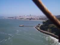 San Francisco as seen from the bridge.