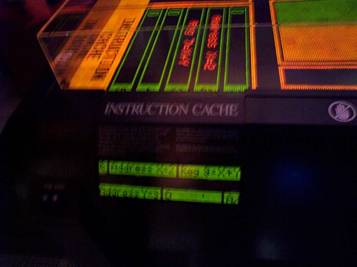 The single units of the microporcessor simulator have buttons, which probably allow several people to manipulate each individually.