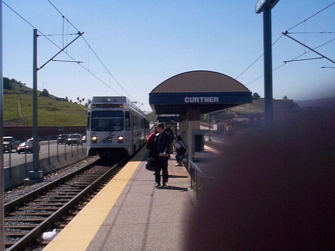 The Light Rail Train Curtner station was my departing point to go to downtown San Jose.